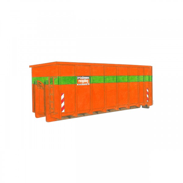 25 cbm Abrollcontainer für Metallschrott